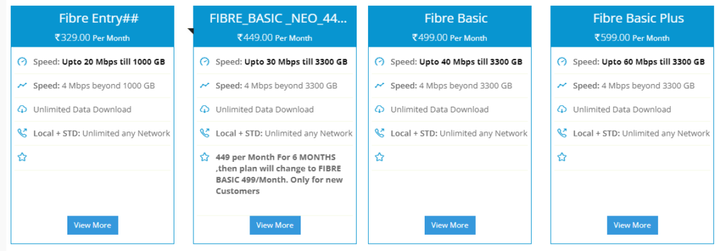 BSNL broadband Affordable plans