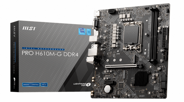 MSI PRO H610M-G DDR4 motherboard