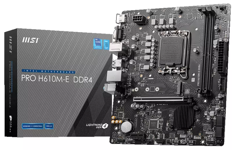 MSI PRO H610M-E DDR4 Motherboard