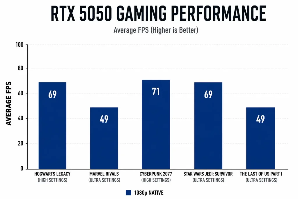 RTX 5050 GAMING PERFORMANCE