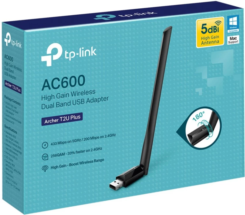 TP-Link Archer T2U Plus WiFi Adapter